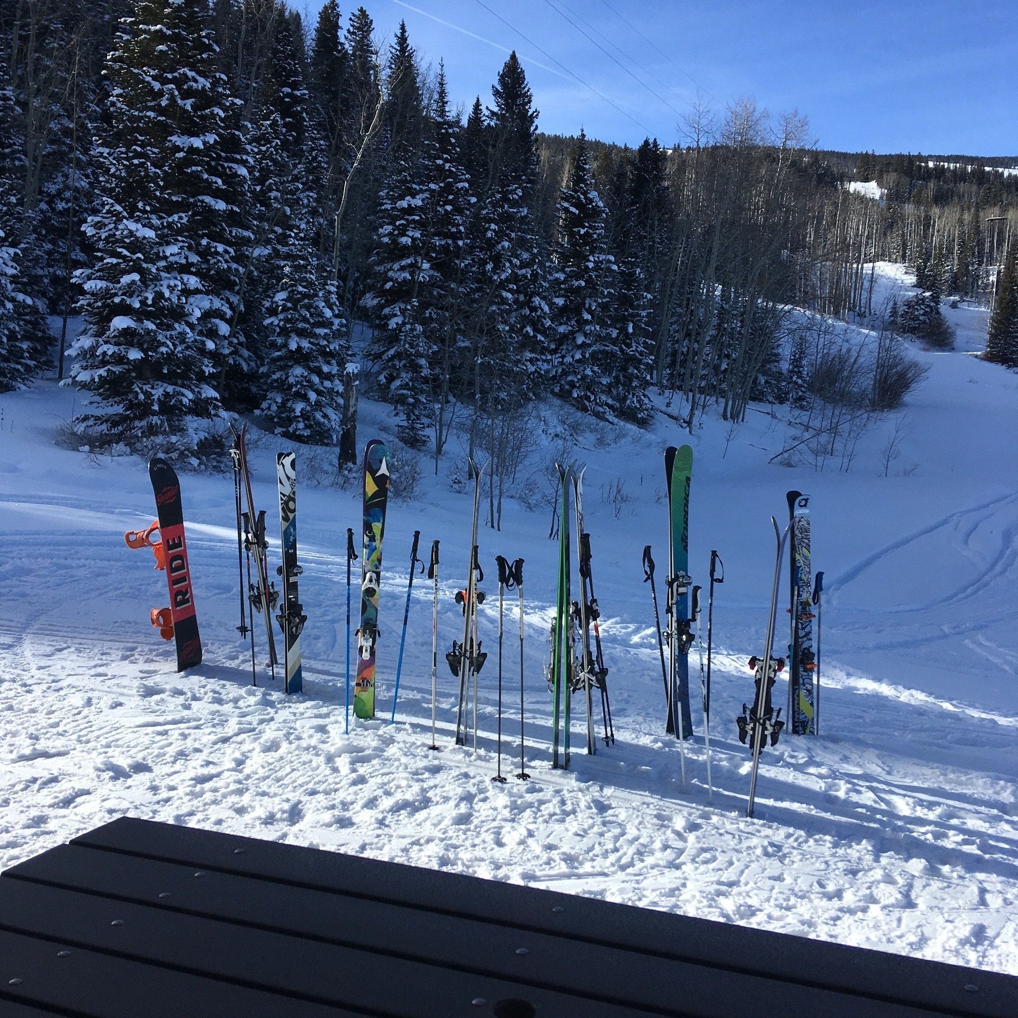 Skis at Snowmass
