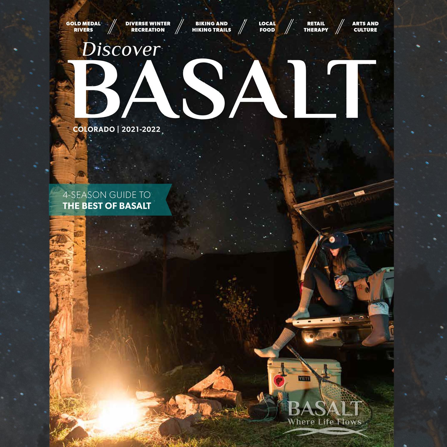 2021 Discover Basalt magazine cover; photo by Shannon Outing