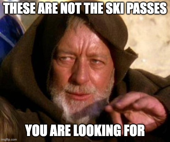 Not the ski passes you are looking for